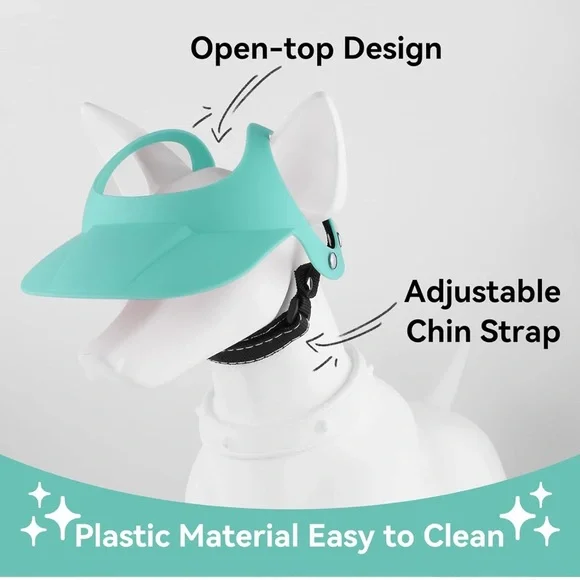 Small Dog Hat and Goggles Set Adjustable Sun Hat UV Protection Puppy Sunglasses - Picture 9 of 11